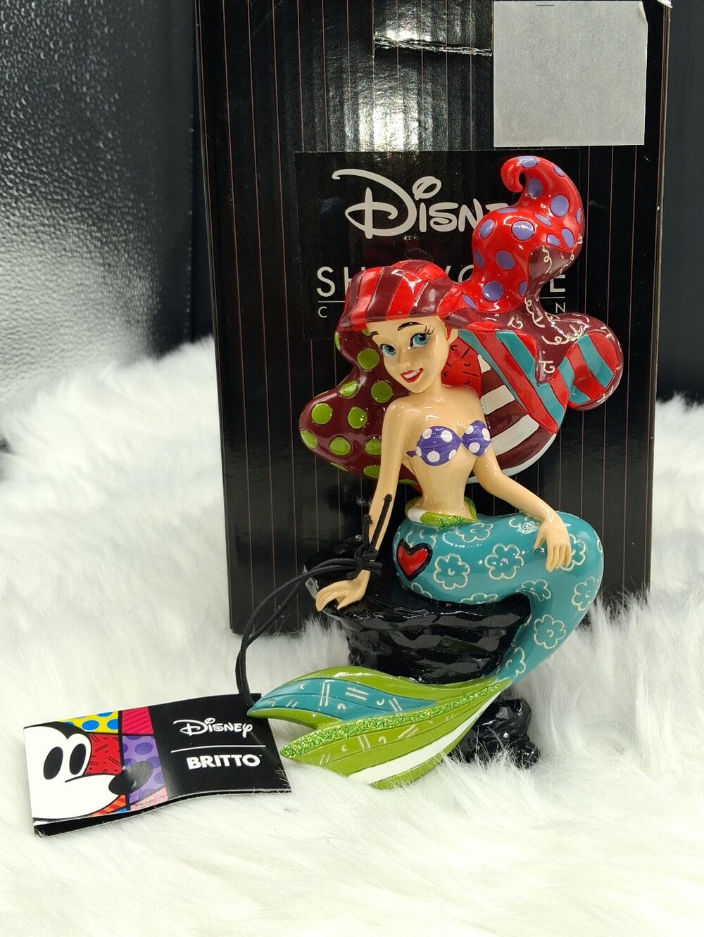 Disney Ariel Figurine - Red, Teal, Purple, Green